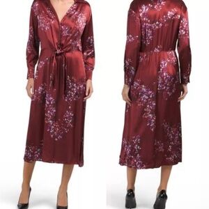 Vince Forsythia Floral Print Dress